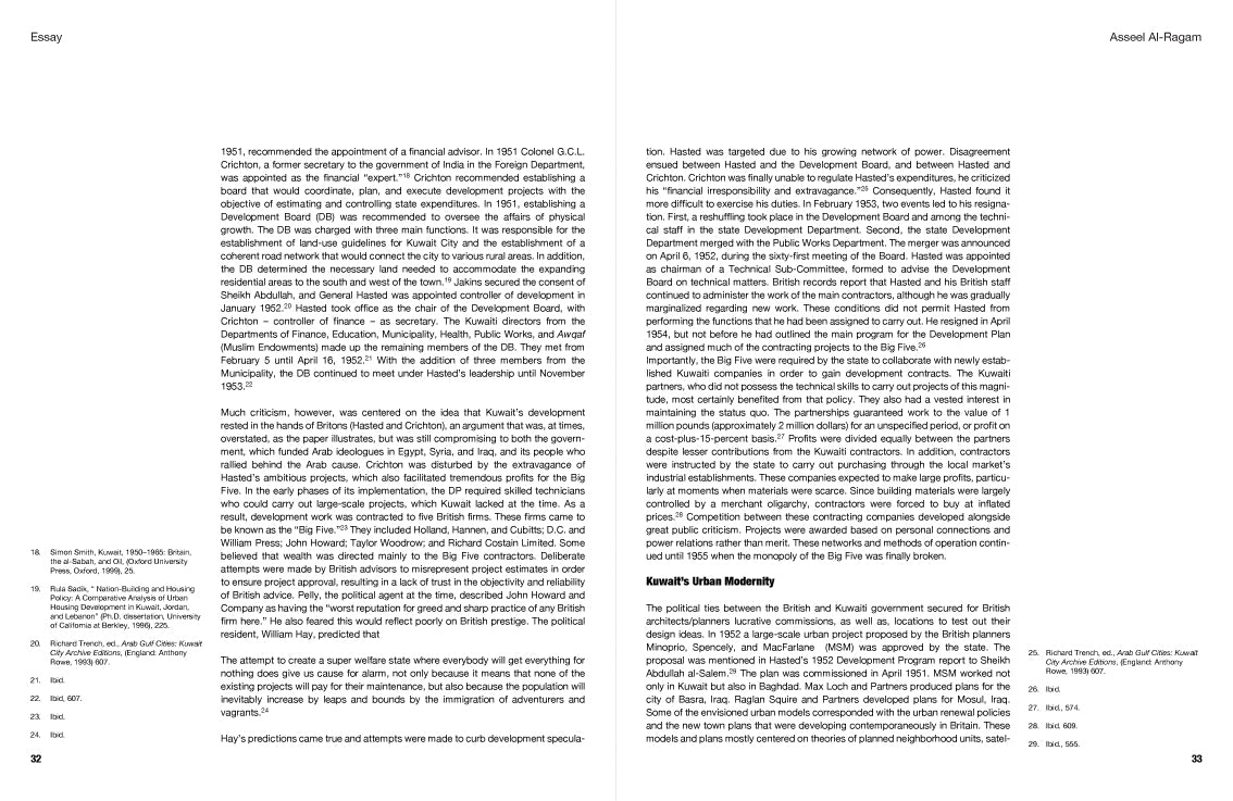 Essays, Arguments & Interviews on Modern Architecture Kuwait