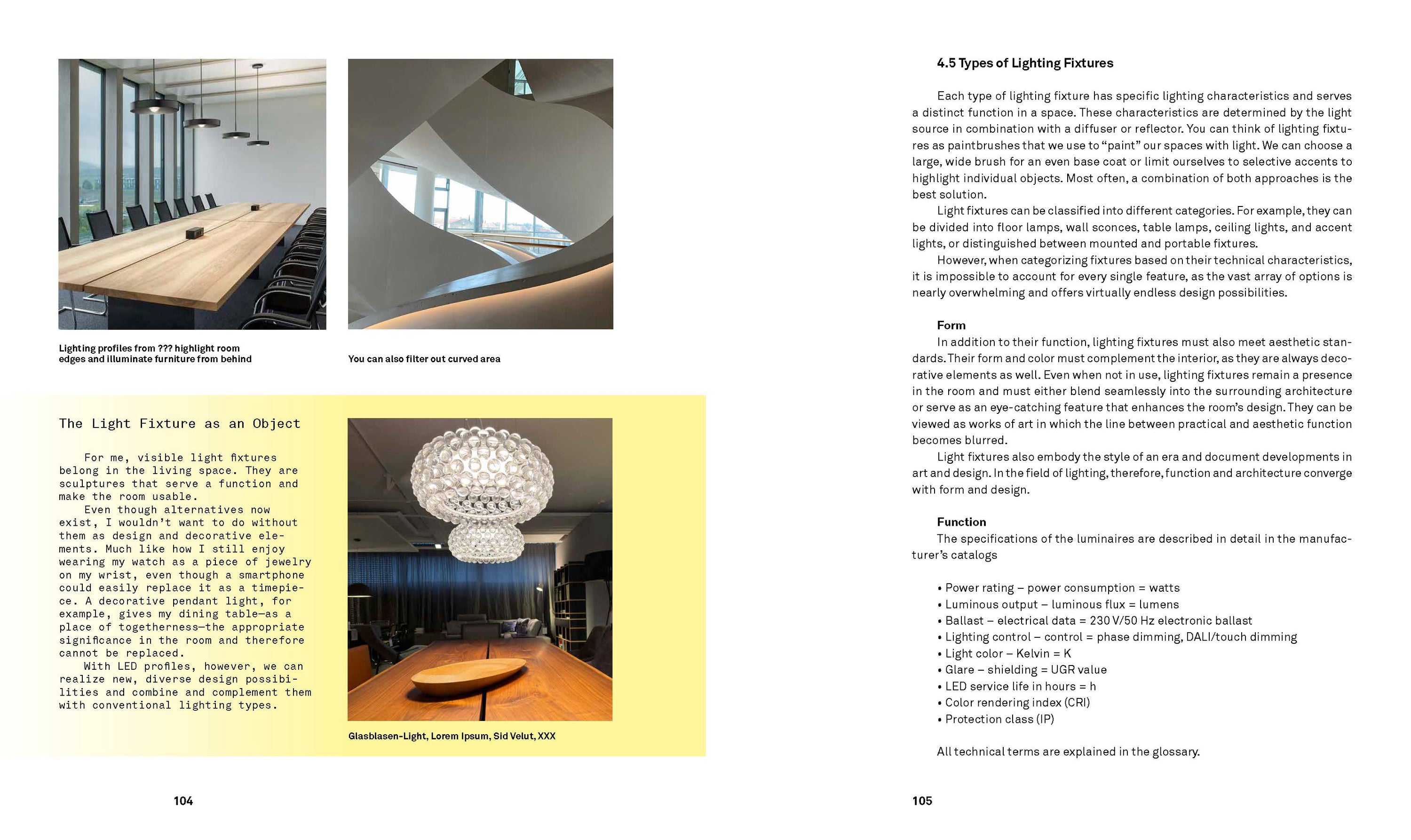 Understanding Light. Designing Spaces with Luminaires