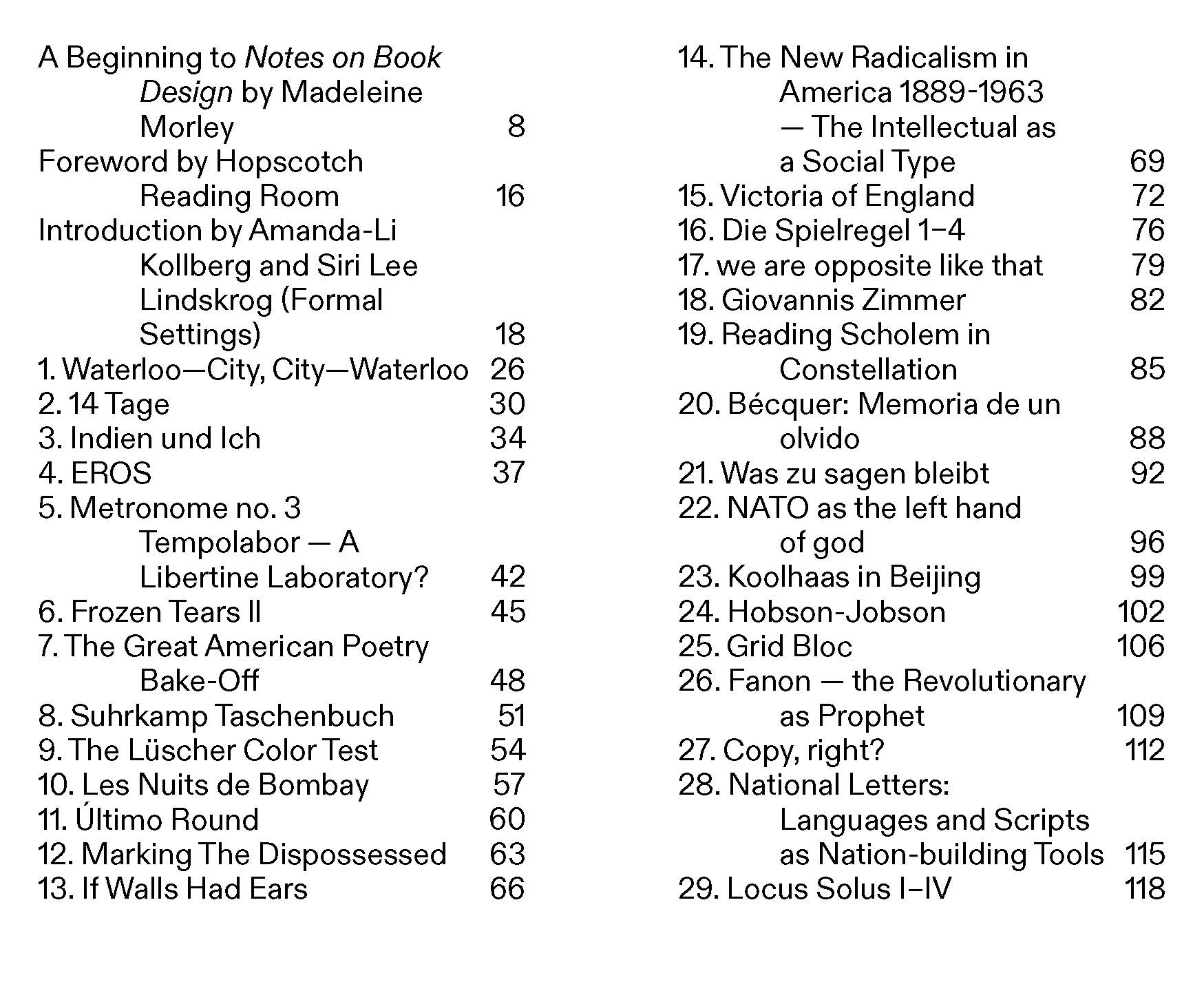 Notes on Book Design