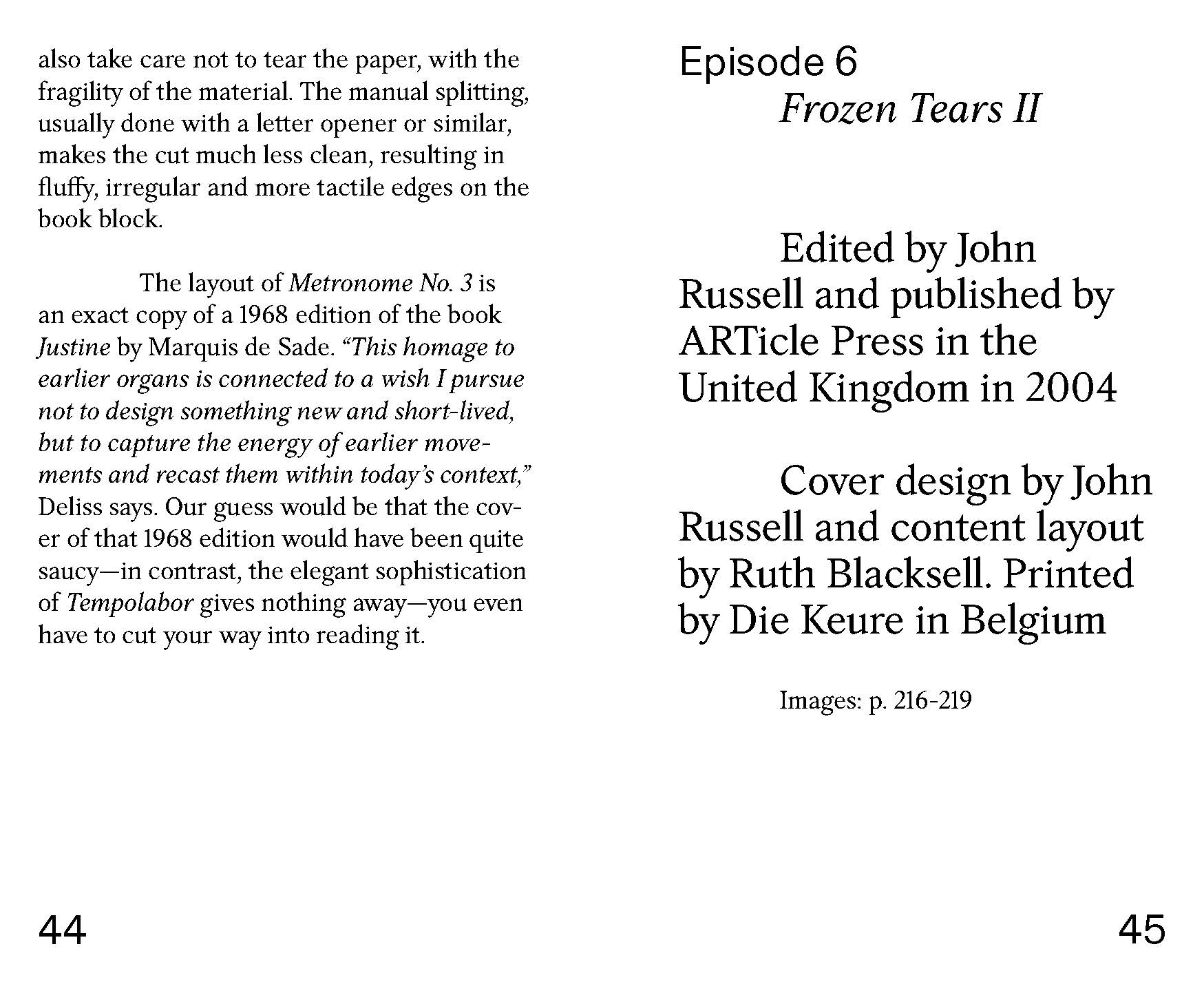 Notes on Book Design