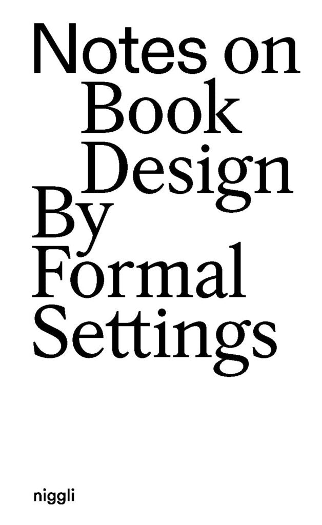 Notes on Book Design