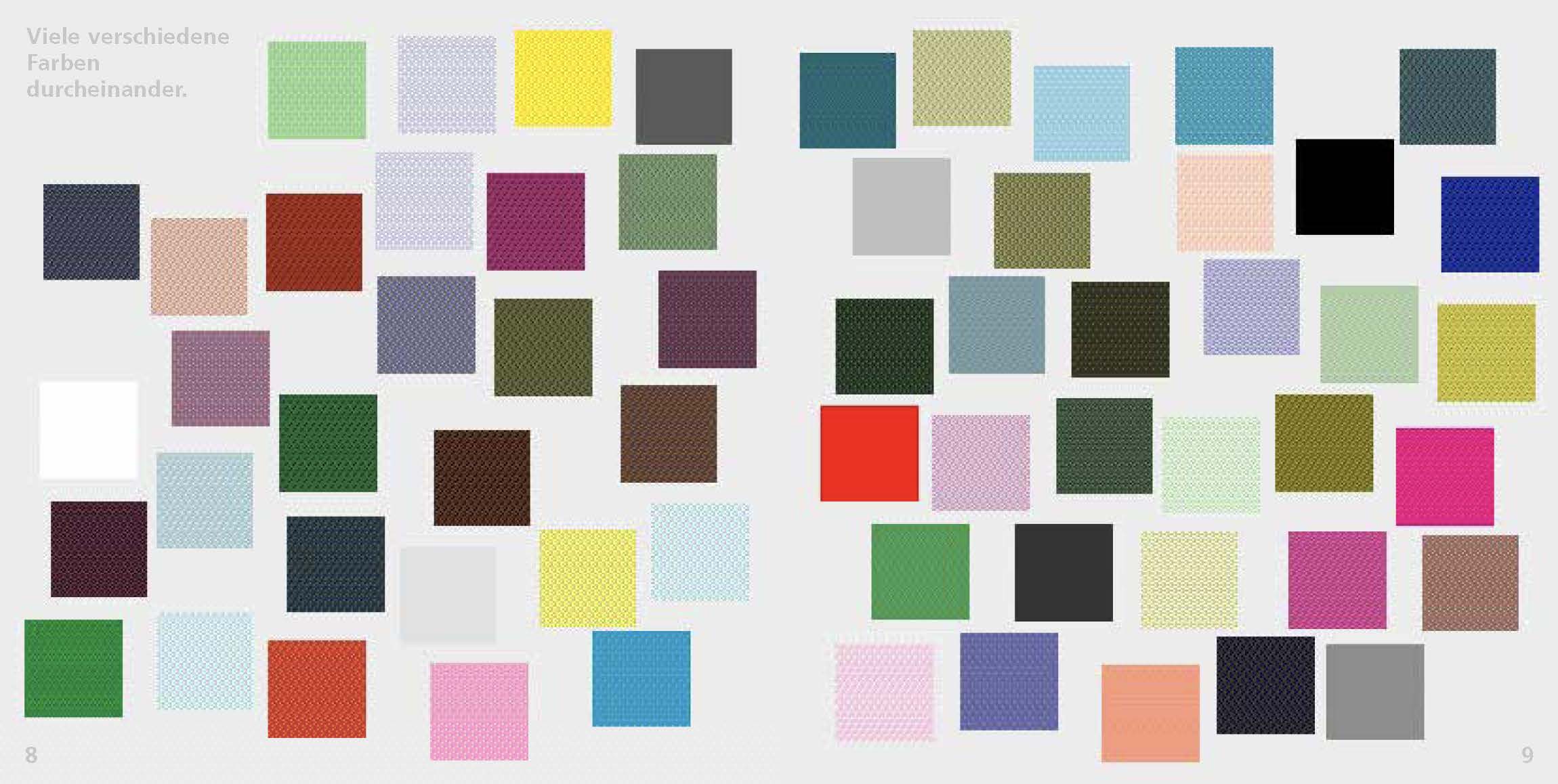 Farben ordnen, mit Farben spielen