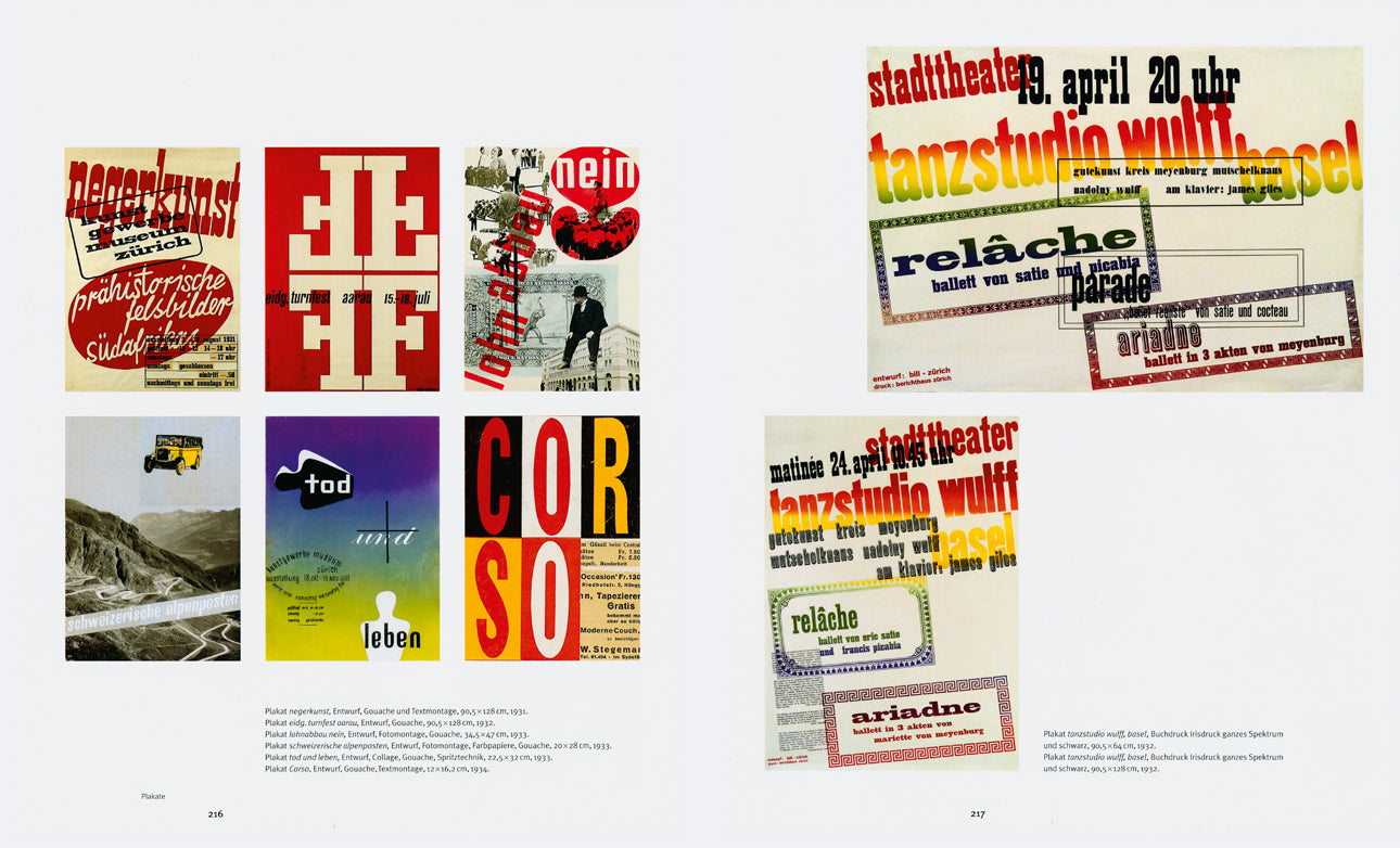 Max Bill: Typografie. Reklame. Buchgestaltung