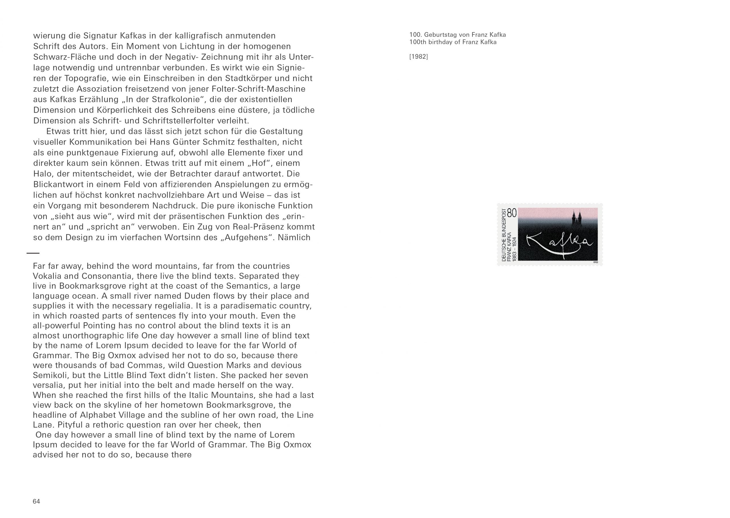 Postage Stamp Designs - from Kafka to Loriot