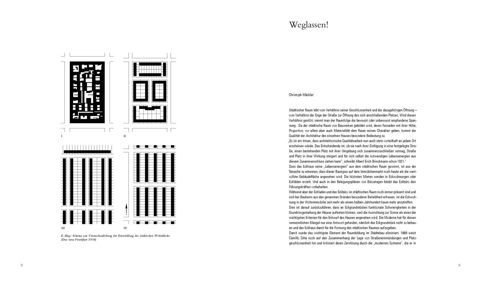 Der Eckgrundriss. Stadthäuser.