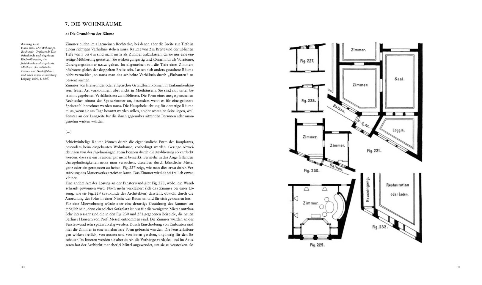 Der Eckgrundriss. Stadthäuser.
