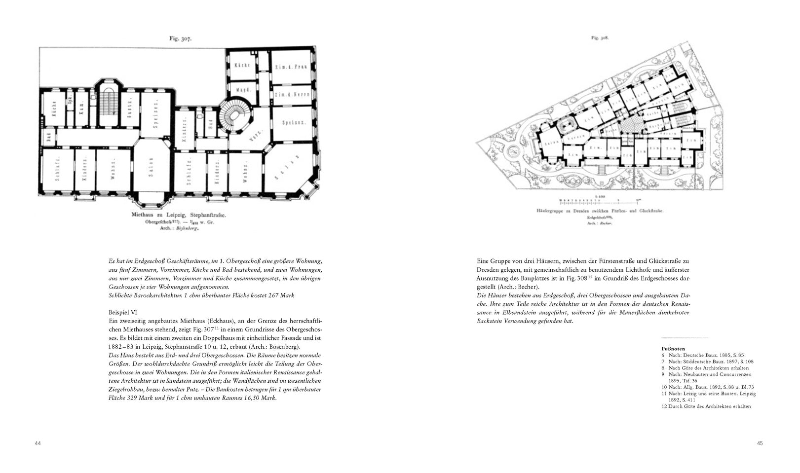 Der Eckgrundriss. Stadthäuser.