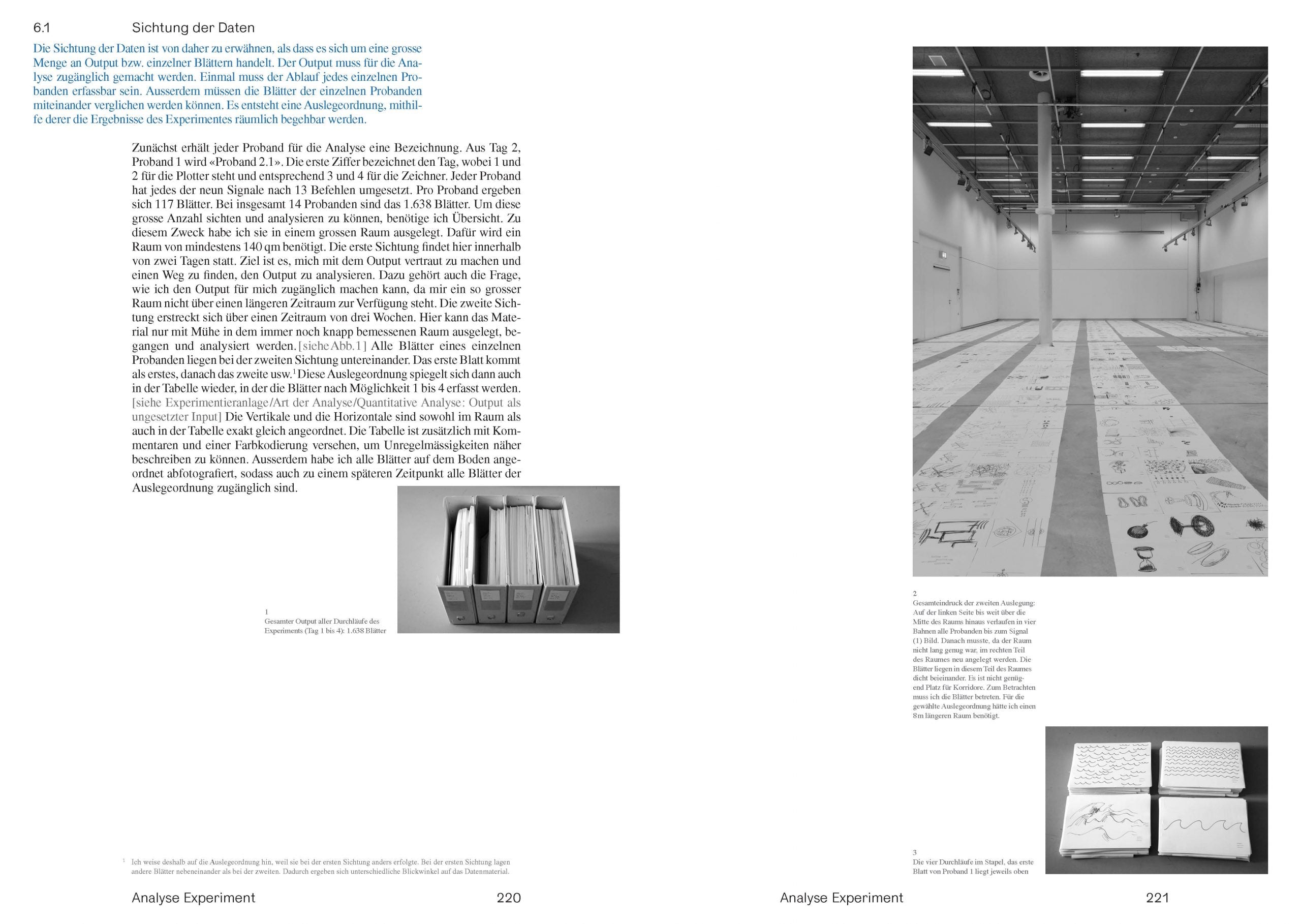 Experimente dazu, wie etwas Abgebildetes entsteht